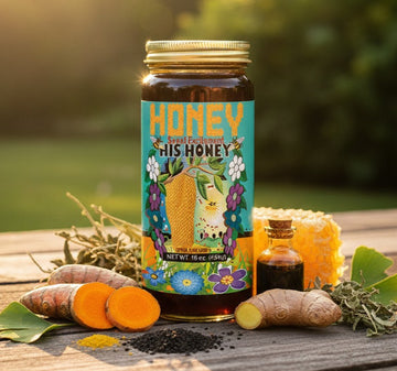 Organic Shilajit, Tongkat Ali Honey Plus, Manuka Honey blend – 16oz - Life Gardening Tools LLC