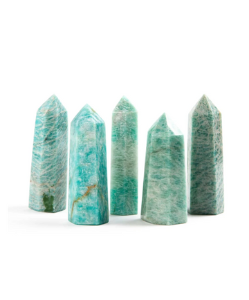 3.5" Amazonite Pointed Tower - Life Gardening Tools LLC