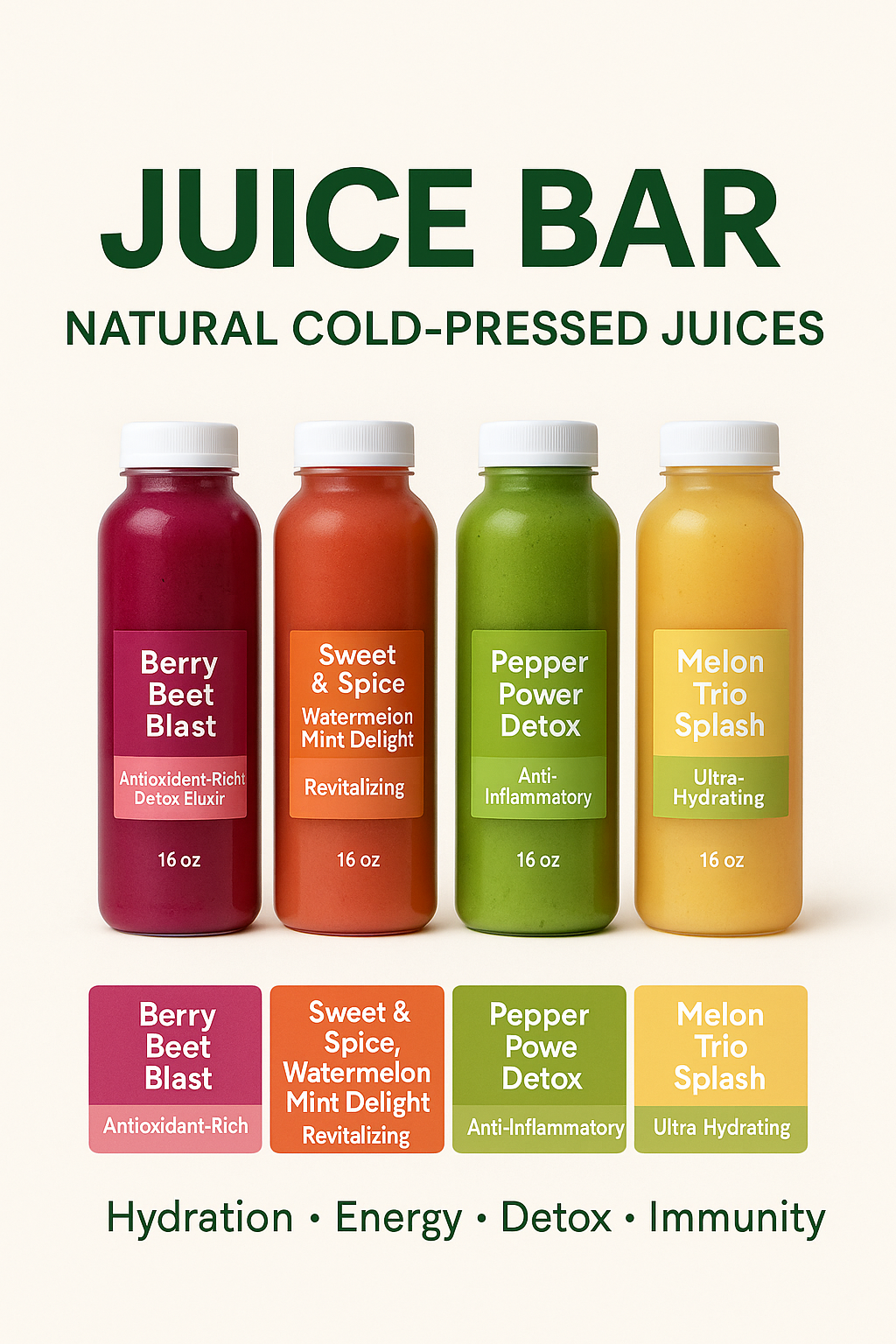 Juice Bar - Cold Pressed Juices