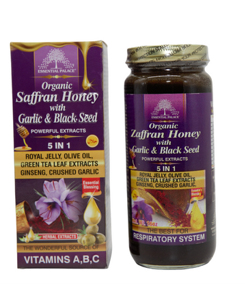 Organic Zaffran Honey With Garlic