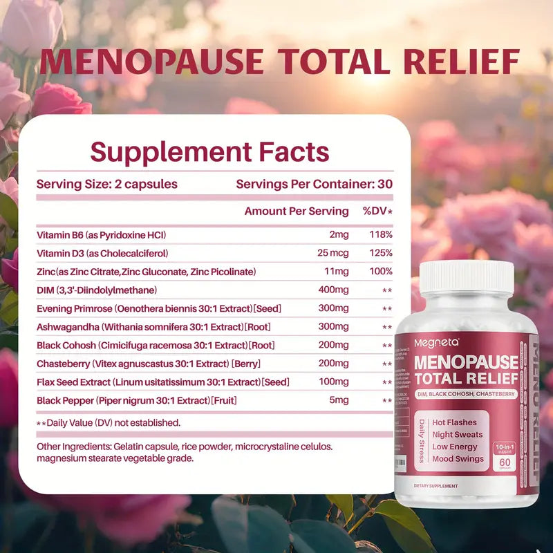 Menopause Total Relief – 10-in-1 Herbal & Nutrient Support