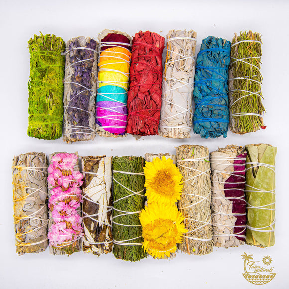 Sample Best Sellers: 15 Piece White Sage and Herb Smudge Set