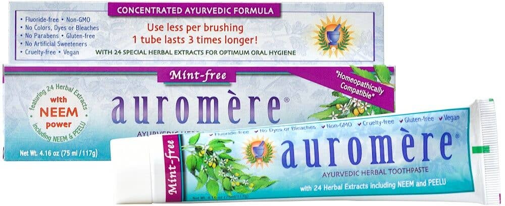 Mint-Free Ayurvedic Toothpaste: 4.16 Oz Tube