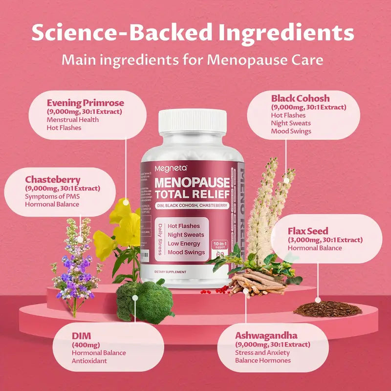 Menopause Total Relief – 10-in-1 Herbal & Nutrient Support