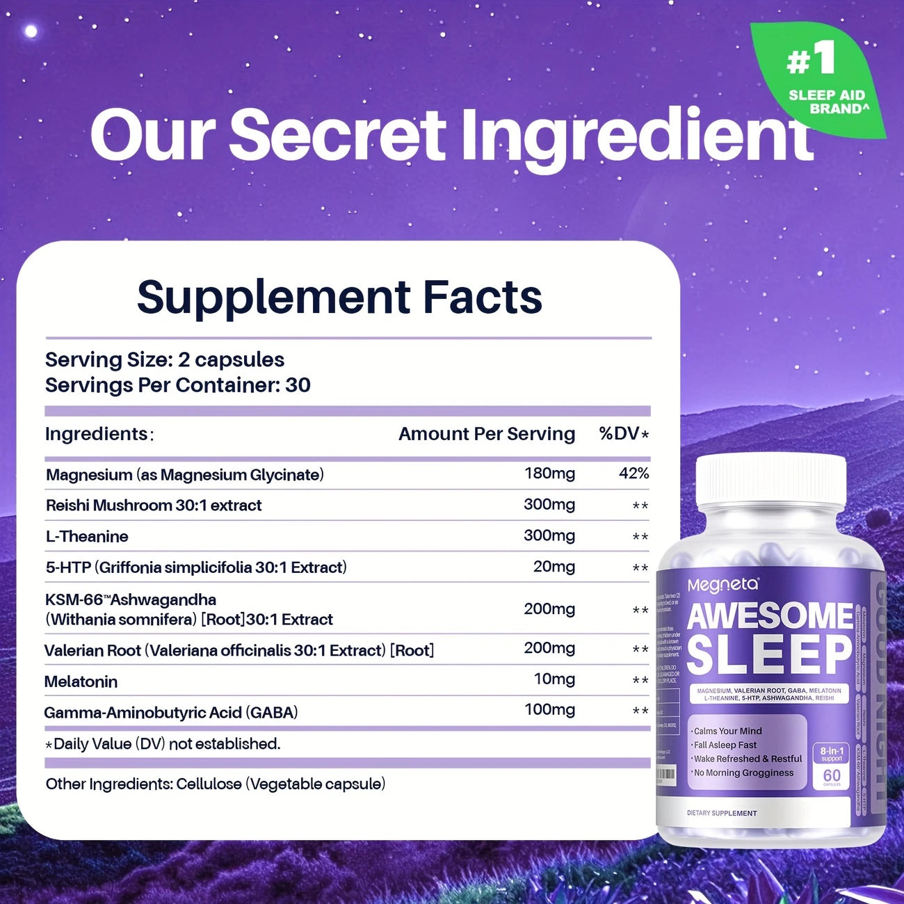 💤 Sleep Support Capsules – Calm Mind & Restful Sleep - 0
