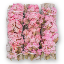 Pink Sinuata Flower with White Sage Bundles-1