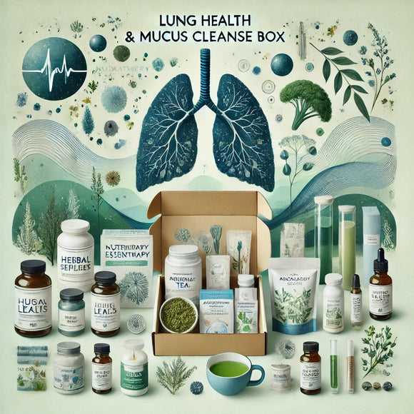 Lung Health & Mucus Cleanse Box Breathe Easy with Holistic Support