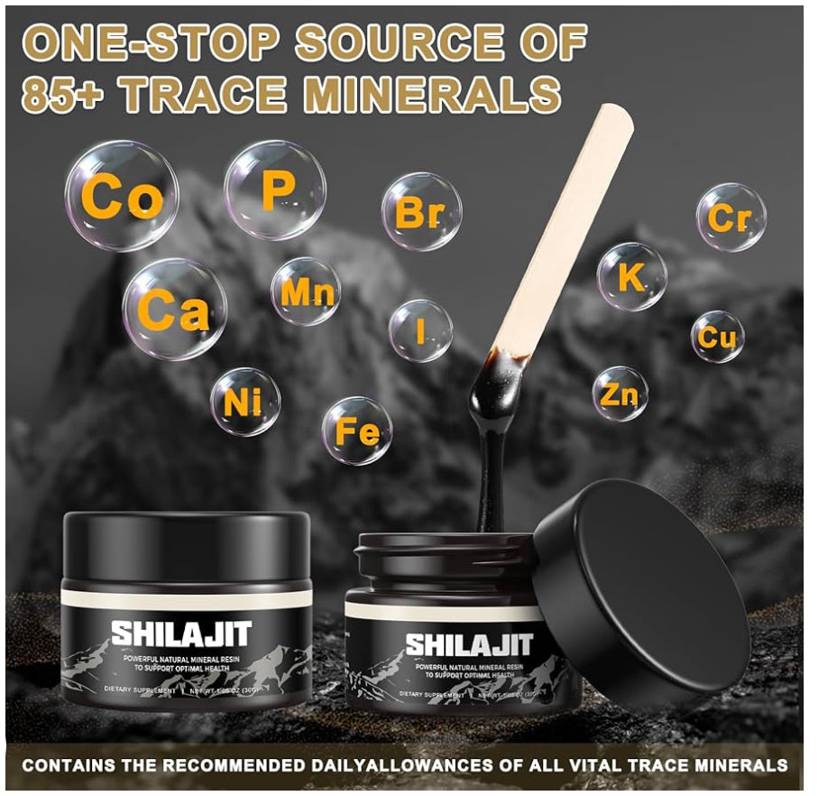 Shilijit with Ashwagandha, Turmeric, Tribulus, Curculigo