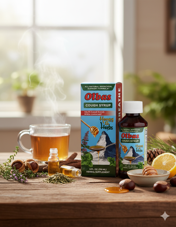 Olbas Cough Syrup -  All Natural Bronchial Support Formula - 0
