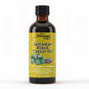 Bottle of Jamaican Black Castor Oil on a white background