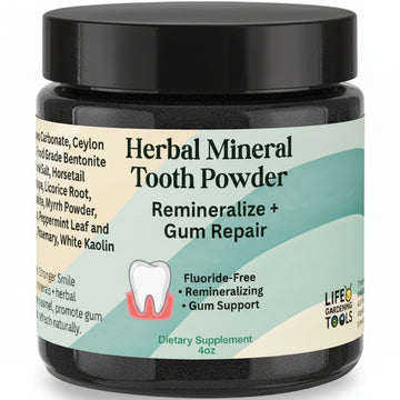 Herbal Mineral Tooth Powder – Remineralizing Gum Repair | Fluoride-Free