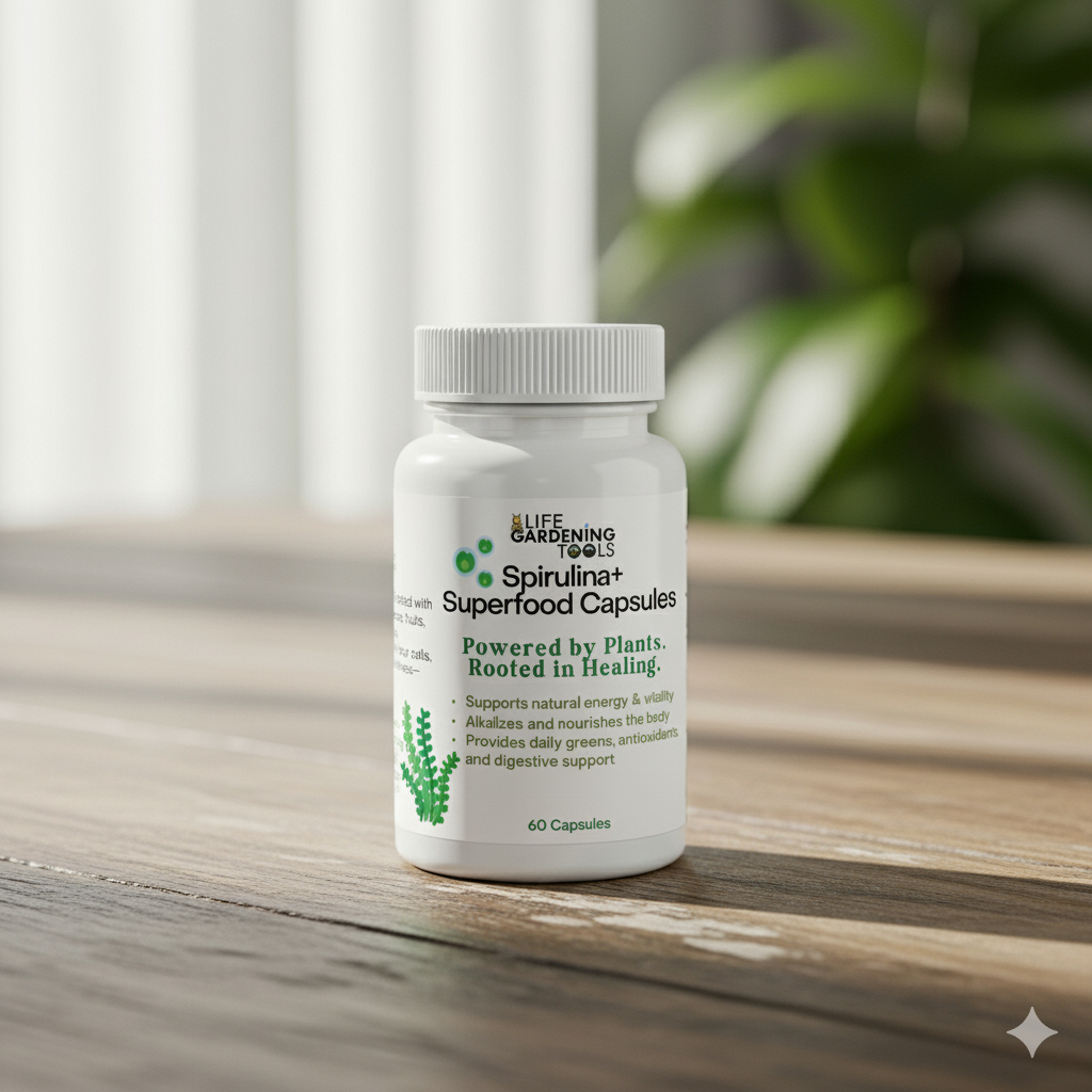Spirulina+ Superfood Capsules – 60 Count - 0