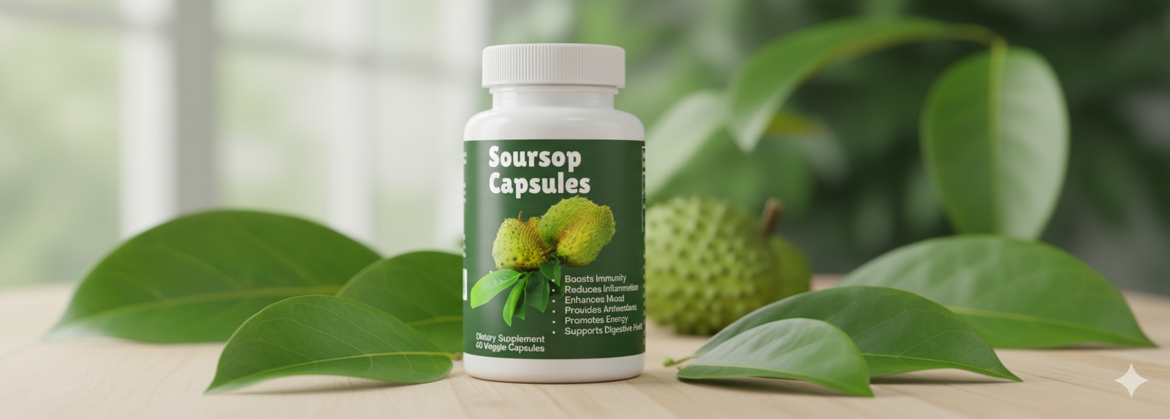 SourSop Leaf Capsules (60 Capsules) - 0
