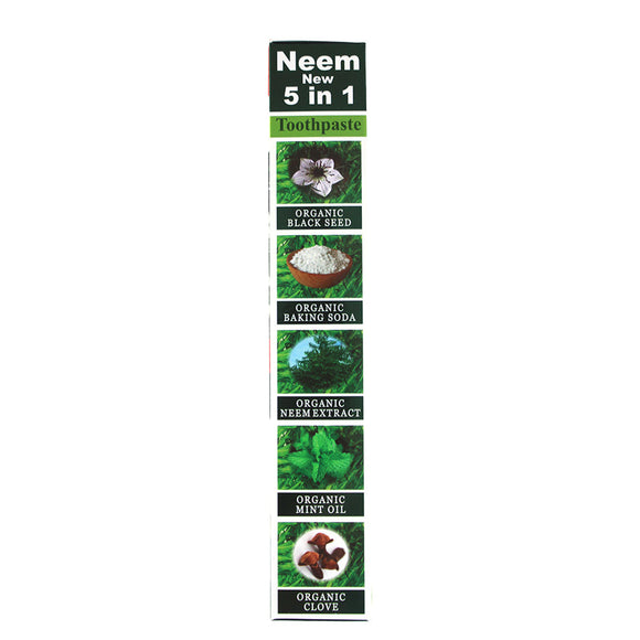 Neem & Black Seed Herbal Toothpaste – With Clove & Baking Soda (6.5 oz)