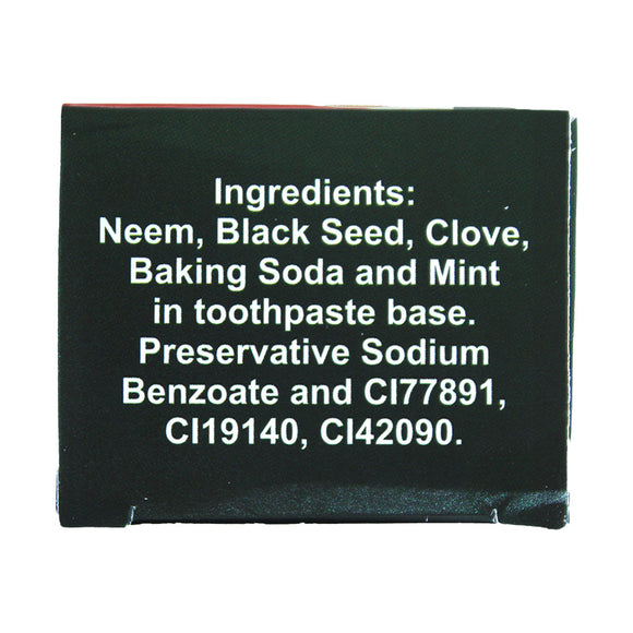 Neem & Black Seed Herbal Toothpaste – With Clove & Baking Soda (6.5 oz)