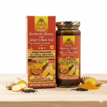 Organic Manuka Honey with Turmeric, Ginger Root, Bee Propolis, & Royal Jelly - Life Gardening Tools LLC