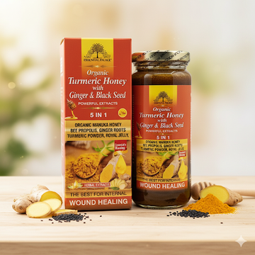 Organic Manuka Honey with Turmeric, Ginger Root, Bee Propolis, & Royal Jelly - Life Gardening Tools LLC