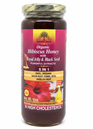 Hibiscus Honey with Royal Jelly & Black Seed - Life Gardening Tools LLC