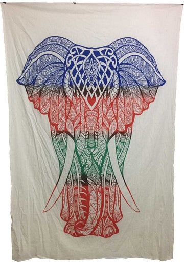 Indian Cotton Tapestry Elephant (135 x 220 cm)
