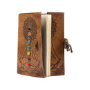 Paper Leather Journal 7 Chakra Meditation approx. 5"x7"-1