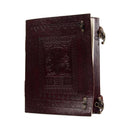 Tree of Life Big Leather Journal  & Buckle Closure (13''x10'')-1