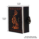 Double color Wolf Handmade Paper Leather Journal  approx 240 pages-2