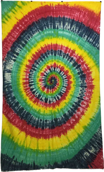 Tie Dye Tapestry Spiral