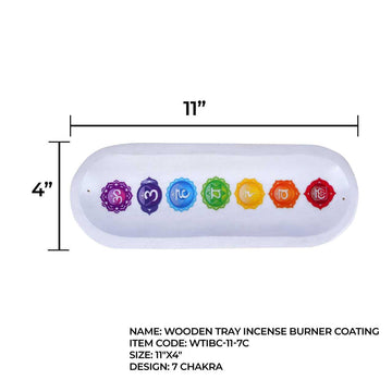 Wooden 7 Chakra Incense Holder: Align Your Energy, Ground Your Space - 0