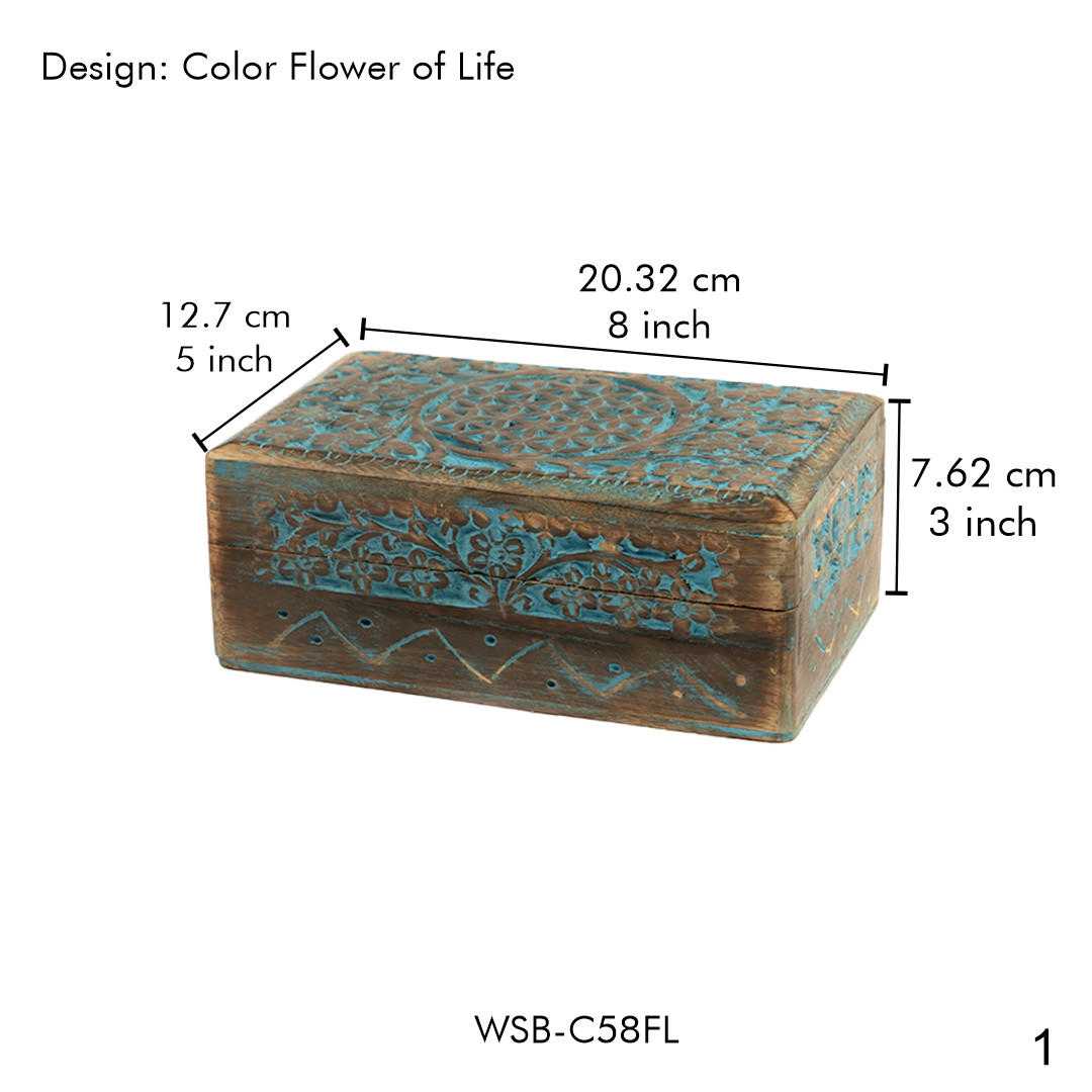 The Flower of Life Wooden Box: A Symbol of Sacred Connection
