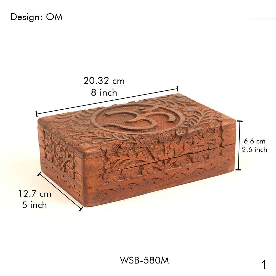 The Om Wooden Box: Your Space for Peace and Intention