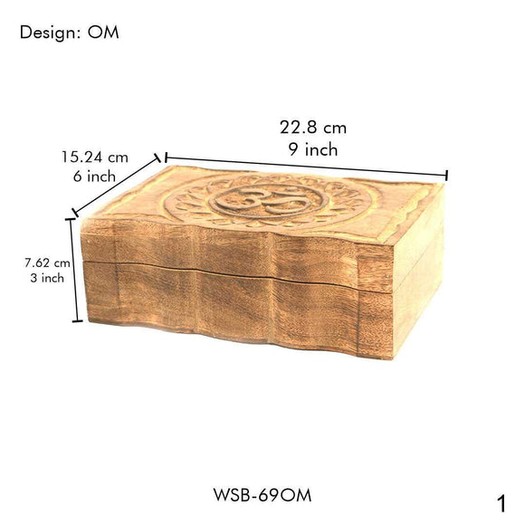 The Om Wooden Box - Harmonize Your Space, Elevate Your Practice