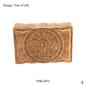 Hand-carved  Tree of Life Box: A Symbol of Your Personal Journey
