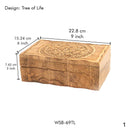 Hand-carved  Tree of Life Box: A Symbol of Your Personal Journey-3