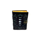 Phases of the Moon Journal - Handmade Leather with Deckle Edge Paper approx 240 pages-3