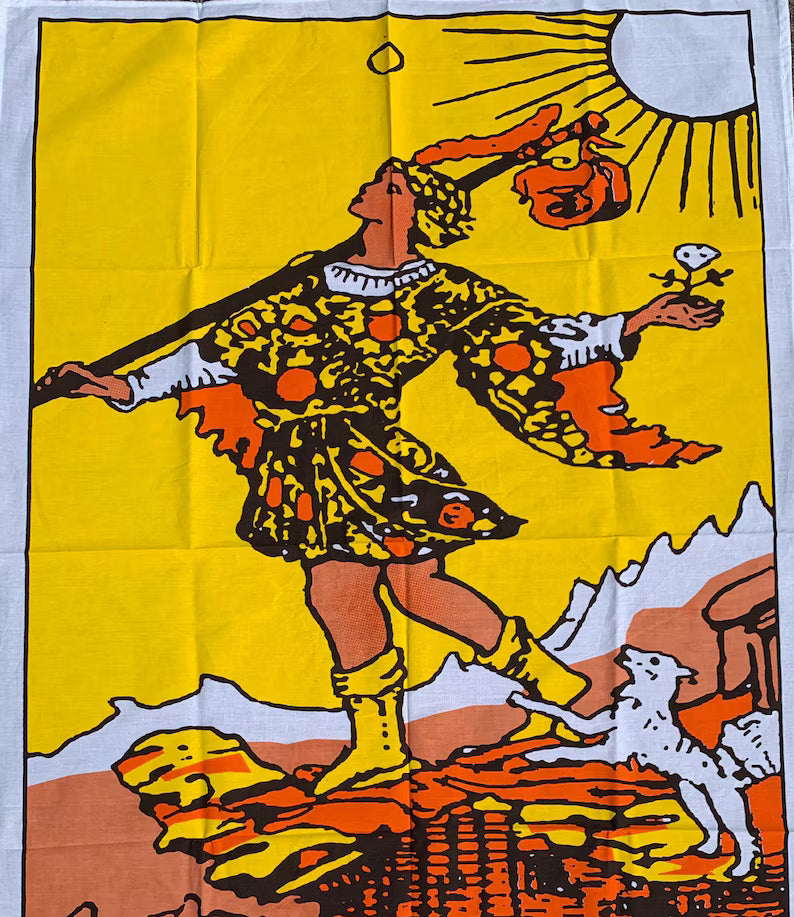 The Fool Tarot Card Tarot Card Tapestry 30 x 40