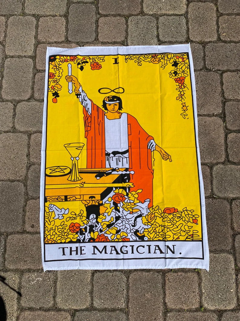 The Magician Tarot Card Tapestry 30 x 40