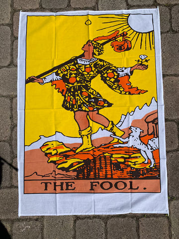 The Fool Tarot Card Tarot Card Tapestry 30 x 40 - 0
