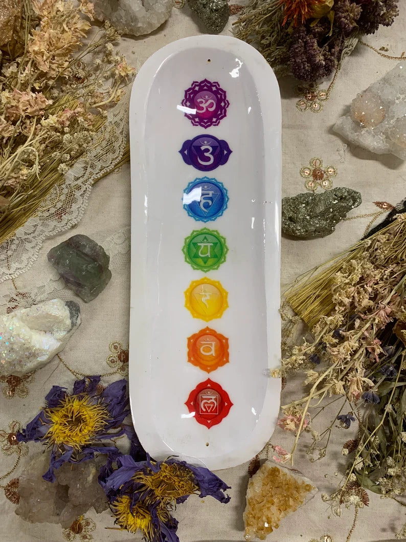 Wooden 7 Chakra Incense Holder: Align Your Energy, Ground Your Space