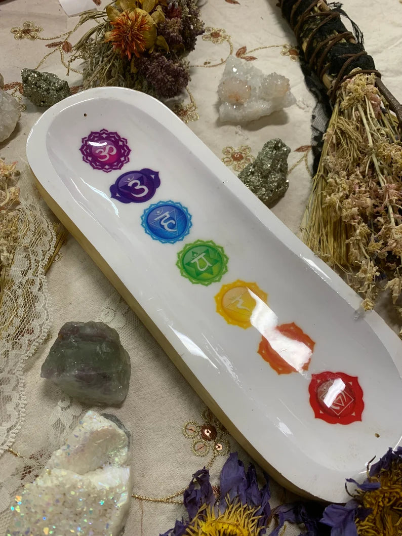 Wooden 7 Chakra Incense Holder: Align Your Energy, Ground Your Space