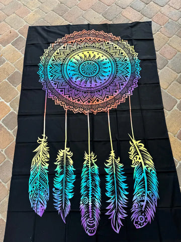Rainbow Dream Catcher Tapestry - 0