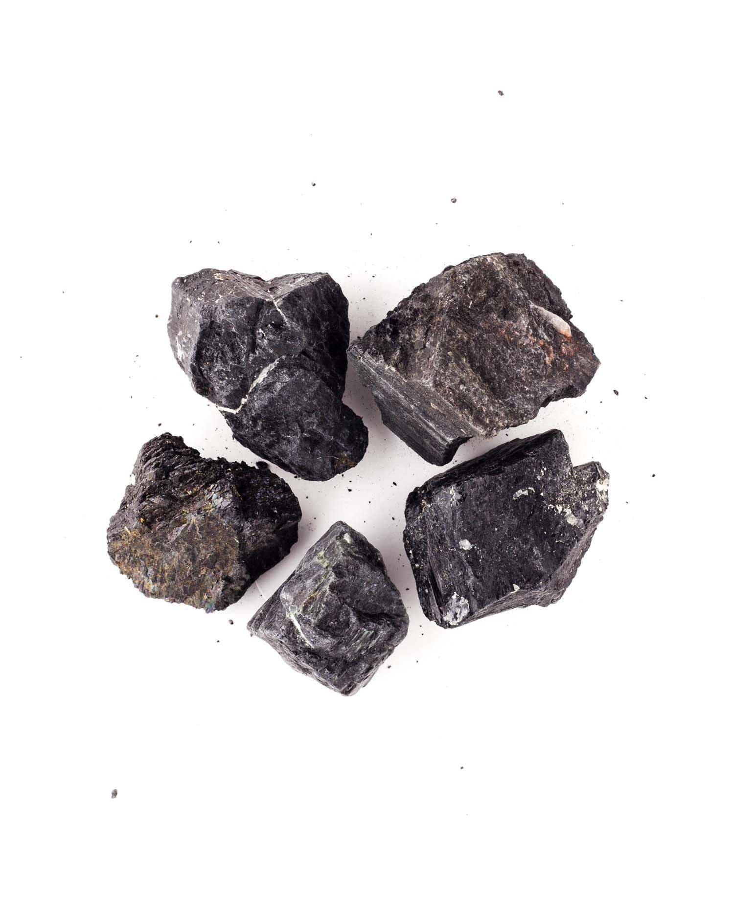 2.5" Black Tourmaline Slab (RAW) - Life Gardening Tools LLC