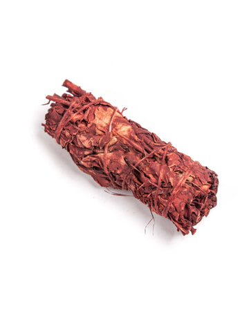 White Sage w/ Dragon's Blood Smudge Stick - 4 inch - Life Gardening Tools LLC
