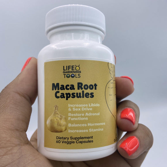 Maca Root Capsules (60 Capsules) - Life Gardening Tools LLC