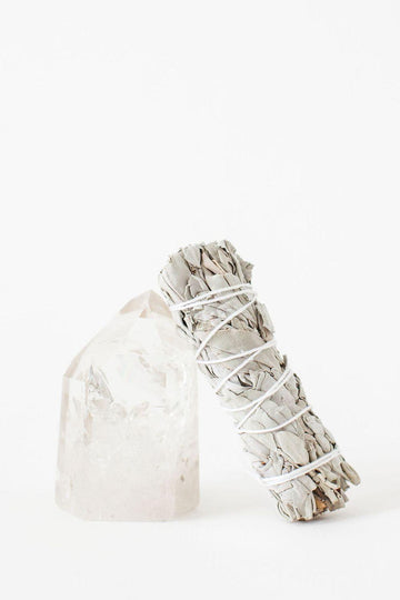 California White Sage Smudge Stick - 4"L - Life Gardening Tools LLC