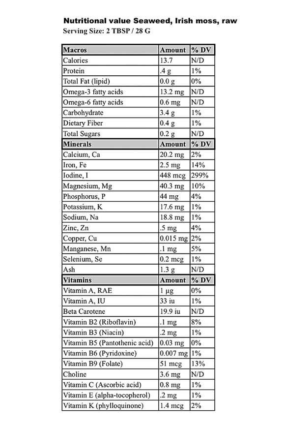 Gold Sea moss wildcrafted - Life Gardening Tools LLC