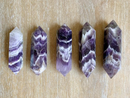 Double Terminated Chevron Amethyst Crystal - Dream Amethyst, Amethyst, Crystals, Reiki, Chakra - Life Gardening Tools LLC