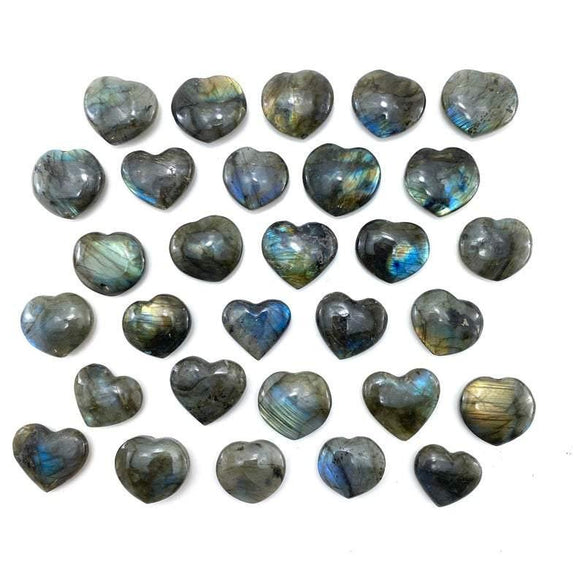 Labradorite Heart | Labradorite Crystal Hearts | Labradorite Stone Hearts | Rainbow Labradorite Heart - Life Gardening Tools LLC