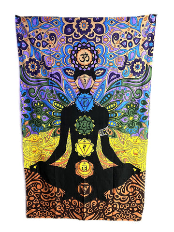 Chakra Cotton Tapestry Blanket (60"x90")